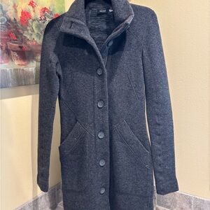 Marmot grey long button up coat